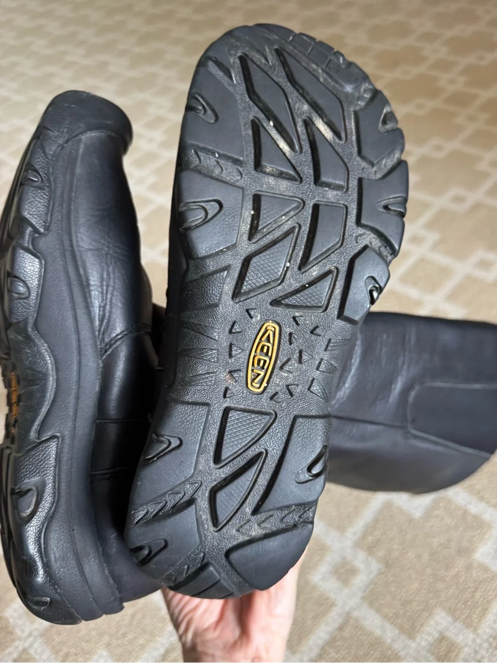 KEEN Silverton Waterproof Insulated Tall Leather Boots Black Size 8
